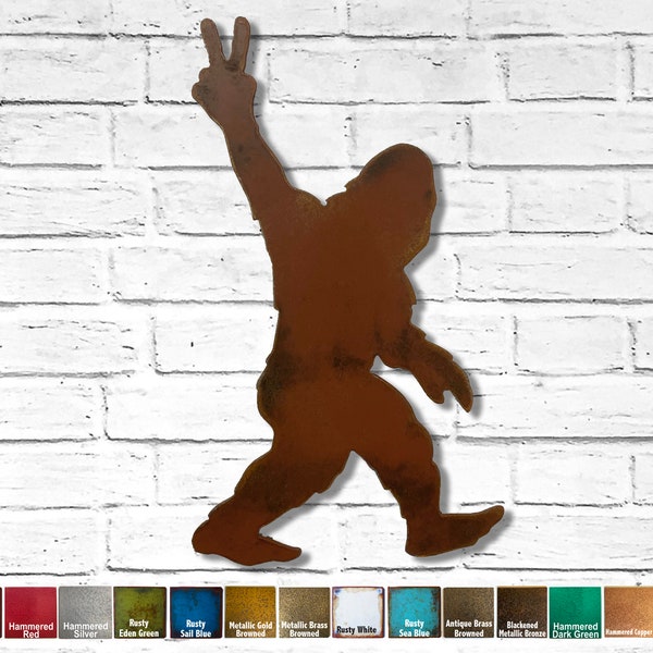 Bigfoot Metal Wall Art Etsy