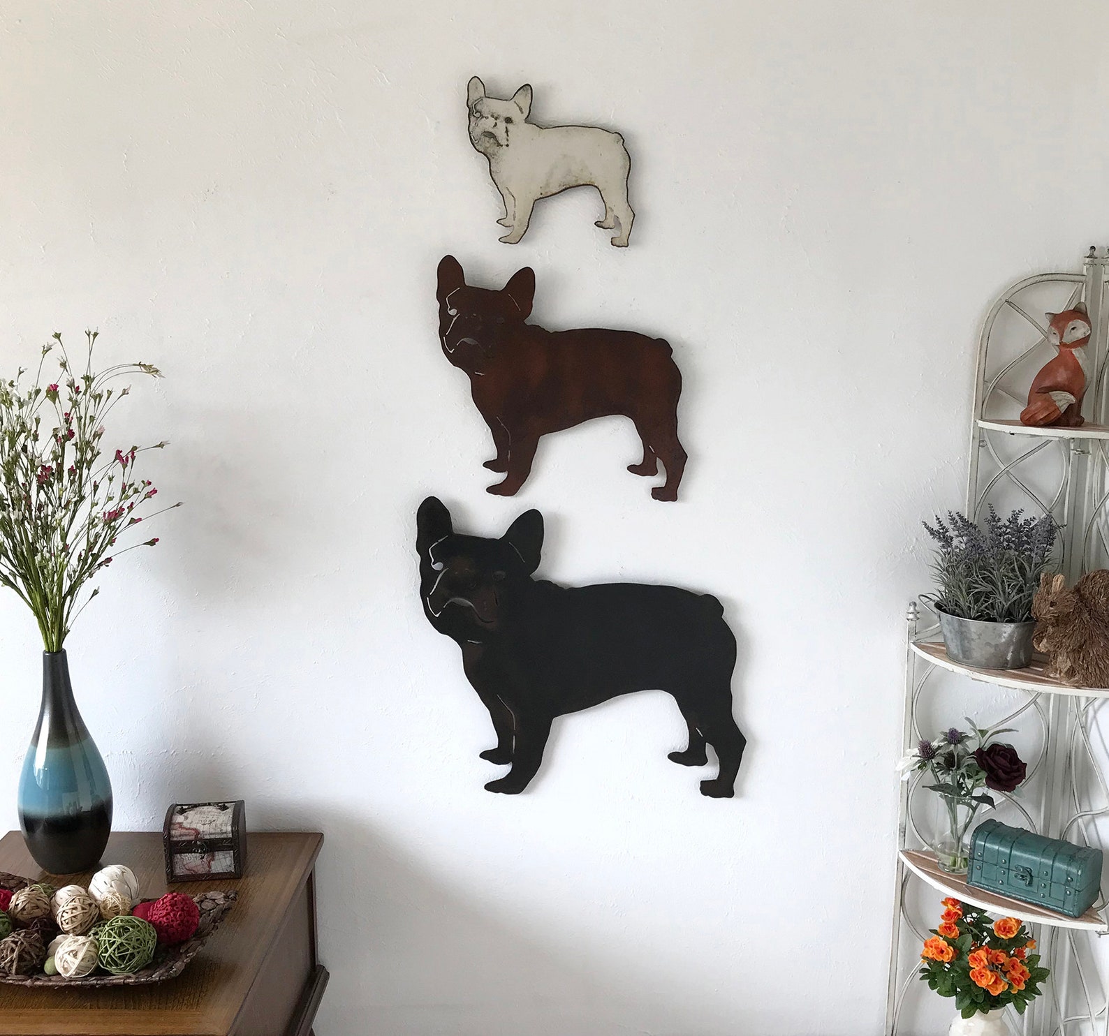 French Bulldog Metal Wall Art Handmade Choose 11 Etsy