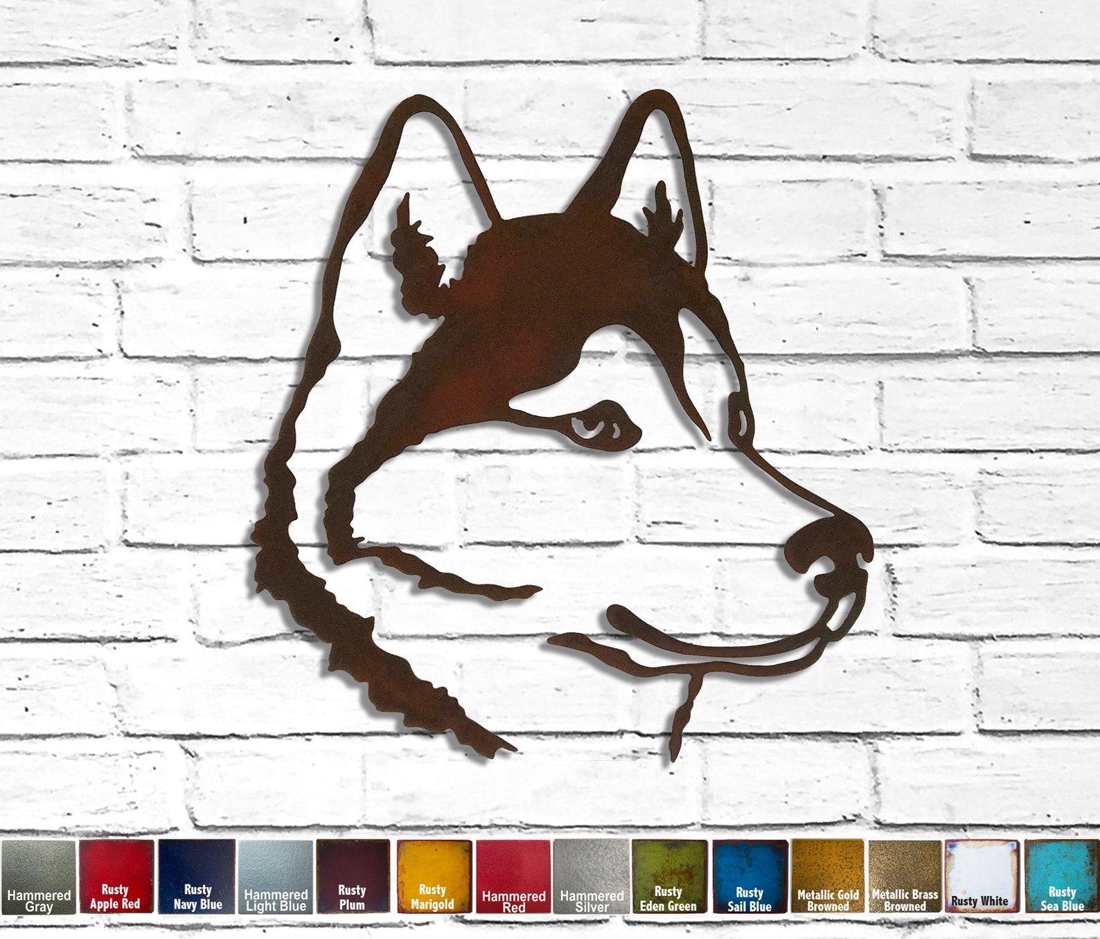 Siberian Husky Metal Wall Art Handmade Choose 11 Etsy