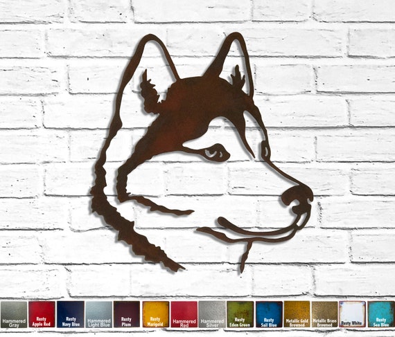 trap nephew chant Siberian Husky Metal Wall Art Handmade Choose 11 | Etsy Italia