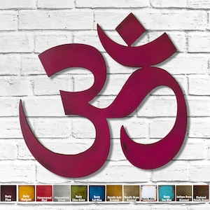 Yoga Namaste - Metal Wall Art - Choose 12", 17", 23" and your Patina Color