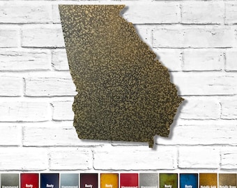 Georgia Metal Wall Art – Choose Size, Patina Color, or USA State