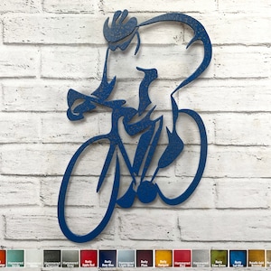 Road Bicycle - Metal Wall Art Home Decor - Handmade - Choose your Size 14", 17" or 23" tall, Choose your Patina Color - Hanging Bike