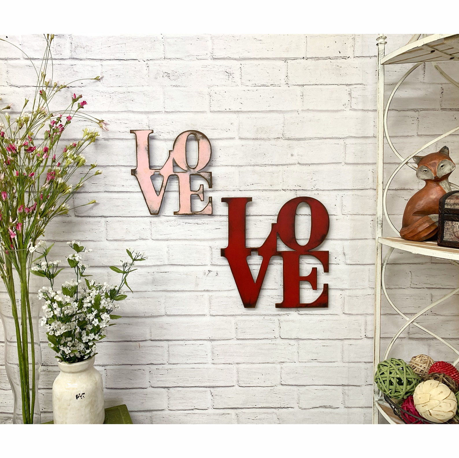 LOVE Wall Art Metal Sign 817 or 20 Love Etsy