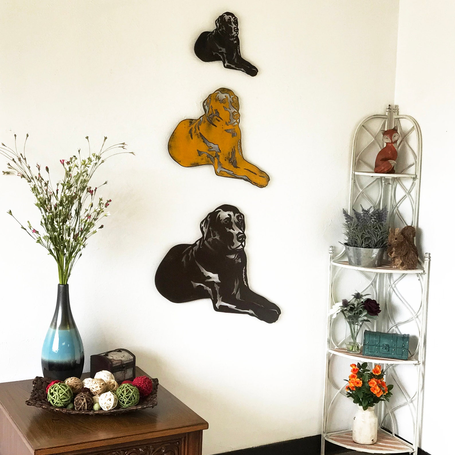 Encircled Metal Letter B Wall Art Choose 8 Etsy