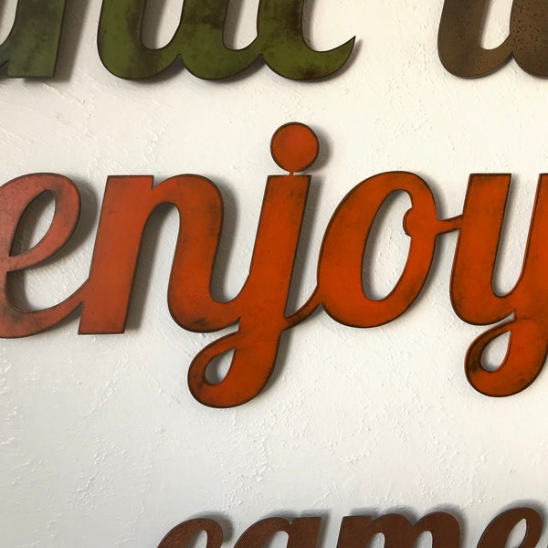 Metal Wall Words Etsy