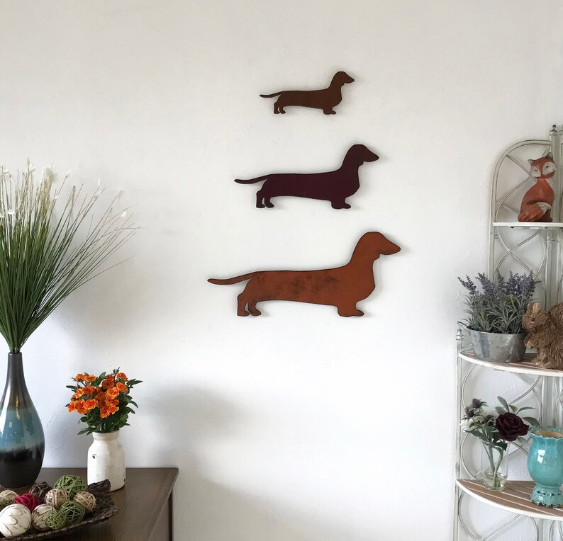 Dachshund metal Wall Art Home Decor Handmade Choose Etsy