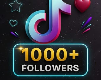 TikTok 1000+ follower reali / 100 sicuri e permanenti / Consegna rapida / Aumenta la crescita del tuo profilo all&#39;istante