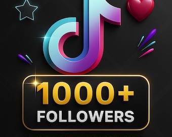 TikTok 1000+ follower reali / 100 sicuri e permanenti / Consegna rapida / Aumenta la crescita del tuo profilo all&#39;istante