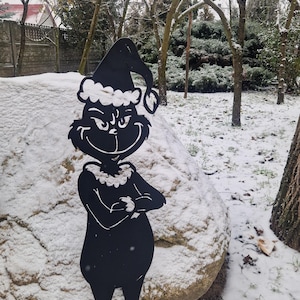 Decoración navideña del Grinch (DXF SVG): archivo de corte por plasma CNC, vector del Grinch