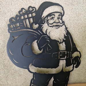 Décoration de Noël du Père Noël DXF SVG – Fichier de découpe plasma CNC, vecteur du Père Noël