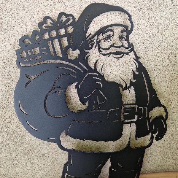 Santa Claus christmas decor DXF SVG – CNC Plasma Cutting File, Santa Claus vector