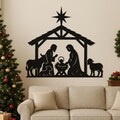 X-mas Nativity Scene christmas decor DXF SVG\u2013 CNC Plasma Cutting File, Vector Nativity scene