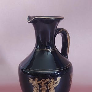 Griechische Keramik Vase – Handarbeit aus Rhodos – 24K Gold – Mythologische Szene