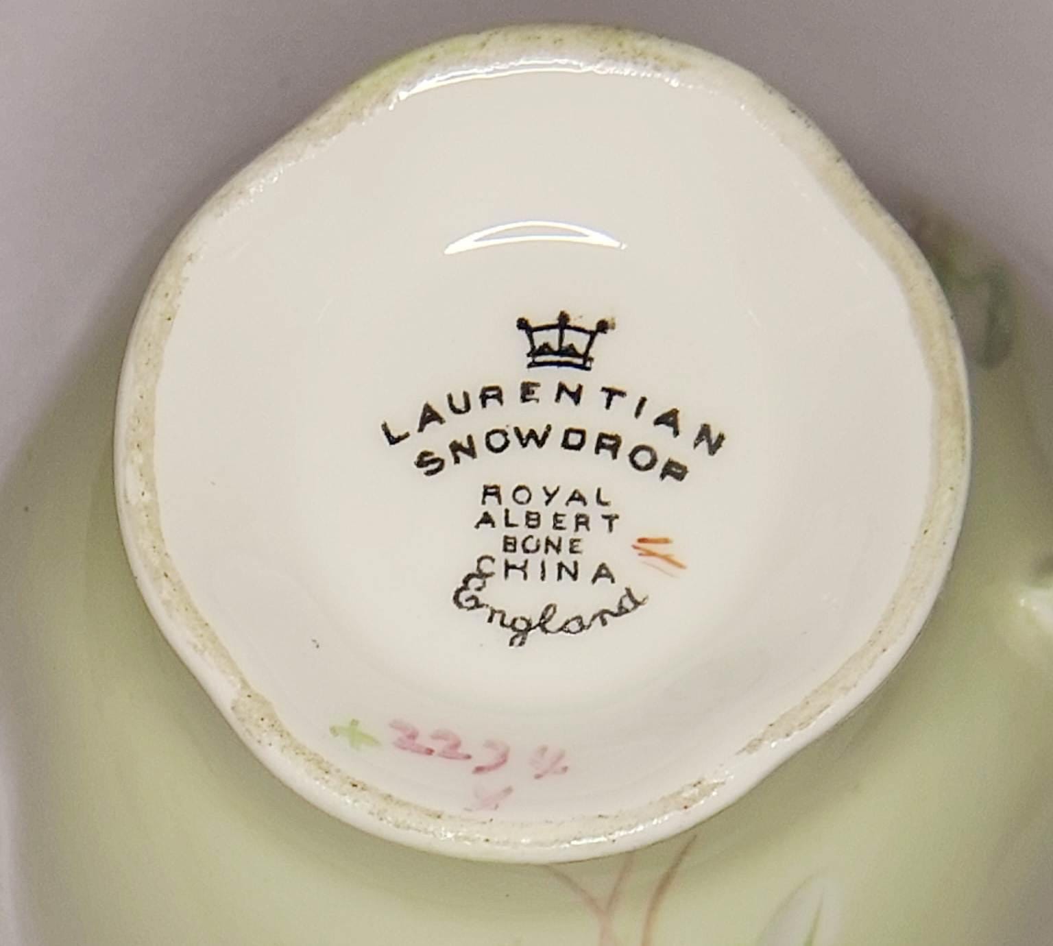 希少品！イギリス老舗ロイヤルアルバート社製ローレンシャンスノー