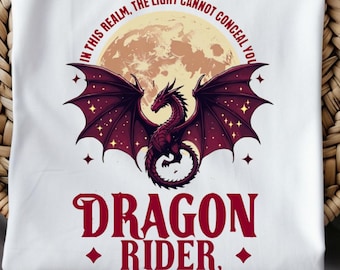 Camiseta Dragon Rider, regalo para amantes de los dragones, sudadera de fantasía literaria.