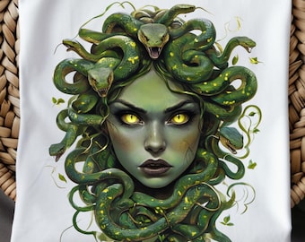 Medusa Feminist Shirt, Greek Mythology Inspired Tee, Dark Academia Comfort Colors.
