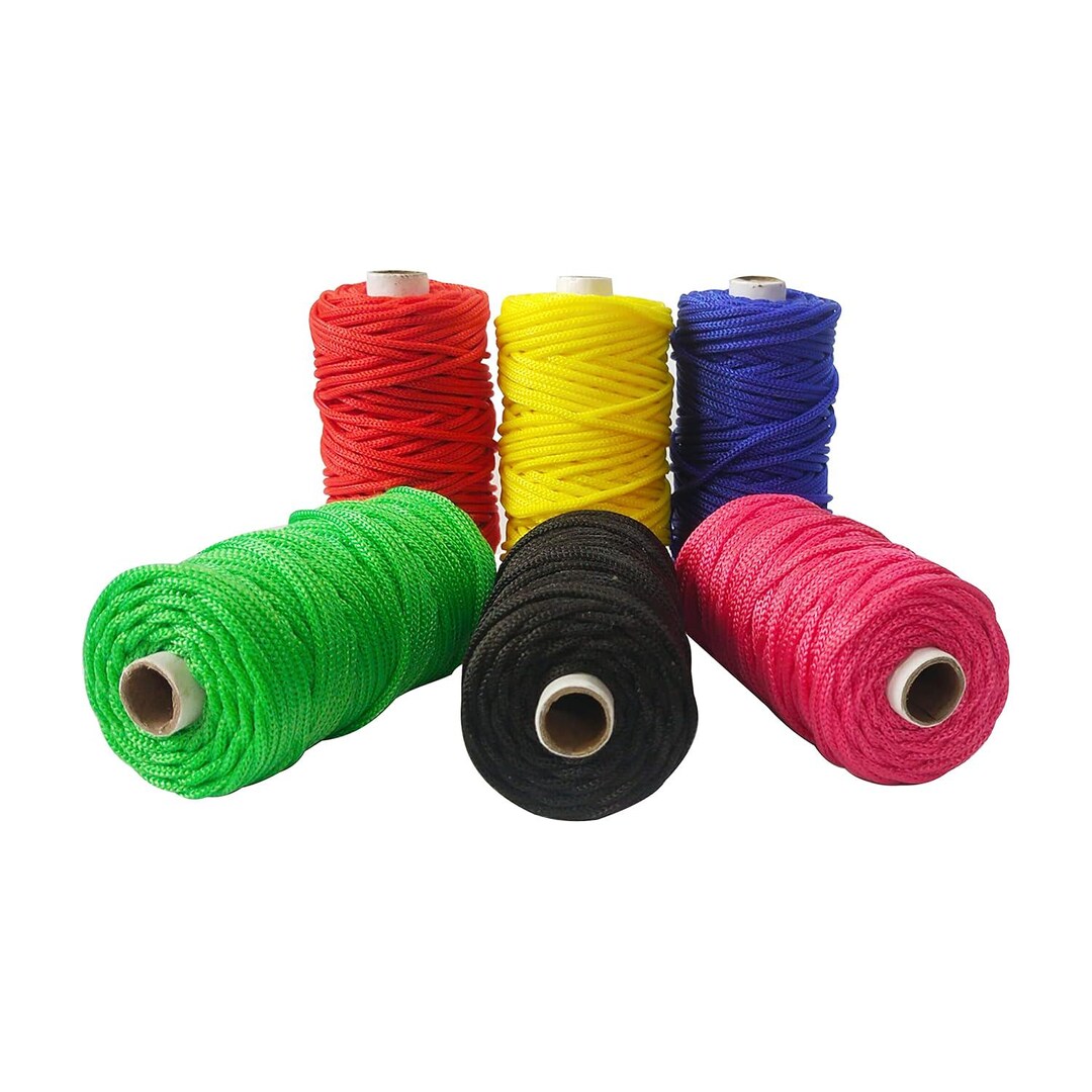 Braided Nylon Macrame Cord: 2mm, 6 Colors, 180 Meters Total - Etsy