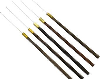 Pack of 5 Needles Professional Aari Embroidery Premium Needles Set for Production Work of Hand Embroidery, Beading, Sewing Hand Knit Thread
