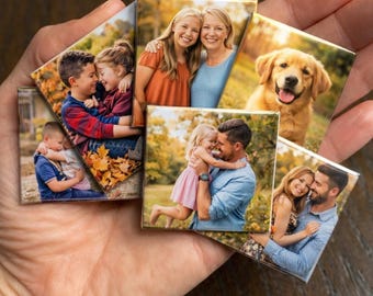 Custom Photo Fridge Magnet: Personalized Home Decor| Mother’s Day | Christmas | new year