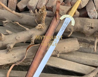 Handmade Perseus Sword – Clash of the Titans Inspired, Engraved Steel Blade