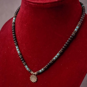 Stylish Pure Tulasi mala 1 round  -Handmade tulsi kanthimala Hare Krishna mala.