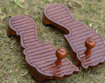 Handmade Wooden Padukas: Yogi Sandals - Grounding & Awareness