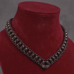 Unisex Original  Pure Silver Tulasi mala 1 round  - Handmade tulsi kanthimala Hare Krishna mala.