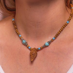 Pure Tulasi mala 1 round with Original style and Radhe name pendant  -Handmade tulsi kanthimala Hare Krishna mala.