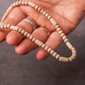 Pure Tulasi mala 1 round  -Handmade tulsi kanthimala Hare Krishna mala.