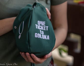 Hare Krishna Japa Bag: Cotton Prayer Beads, Maha Mantra