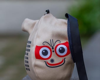 Jagannath Japa Bag: Hare Krishna Prayer Beads, Durable Cotton Blend