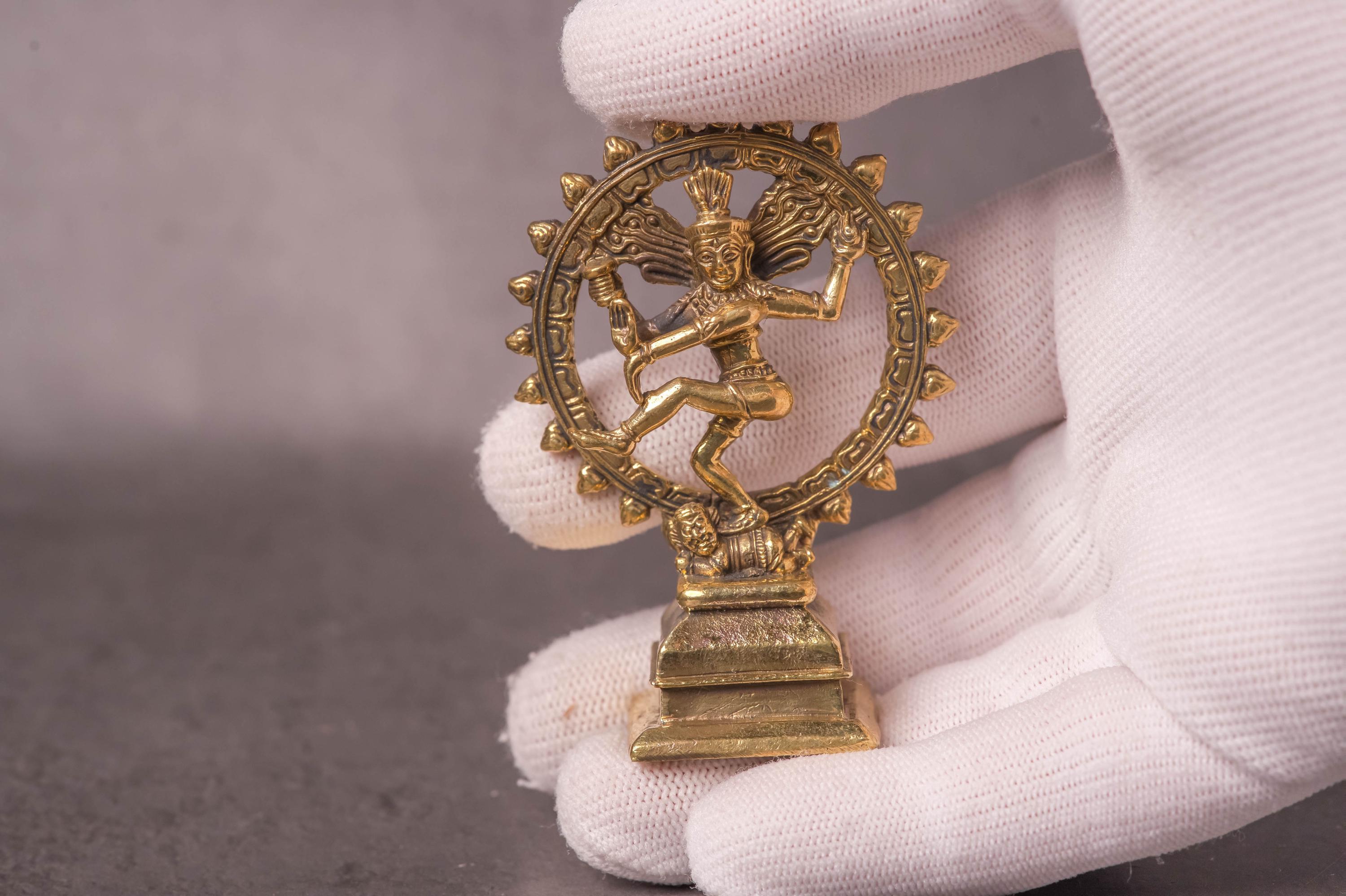 Brass Nataraja Shiva Statue 2.5 Inch Cosmic Dance Murti - Etsy