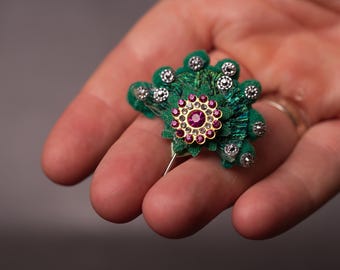 Exquisite Decorative Peacock Feather for Lord Krishna to decorate your altar, a Krishna-style Altar