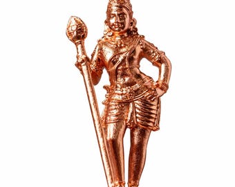 Vel Murugan Statue 3.5 Inch, Kartikeya Idol, Hindu God for Protection and Strength