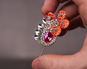 Exquisite Decorative Peacock Feather for Lord Krishna to decorate your altar, a Krishna-style Altar