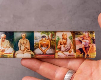 Guru Parampara Plastic Figure: Home & Travel Altar Decor