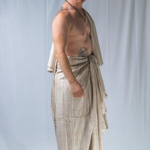 Set Dhoti in pura seta: abbigliamento spirituale in stile Krishna con regalo immagine 7
