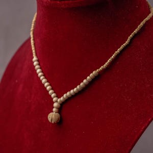 Lotus Stylish Pure Tulasi mala 1 round  -Handmade tulsi kanthimala Hare Krishna mala.