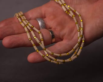 Pure Tulasi mala 3 round  -Handmade tulsi kanthimala Hare Krishna mala.