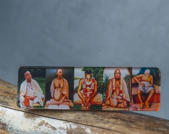Guru Parampara Plastic Picture: Home & Travel Altar Decor