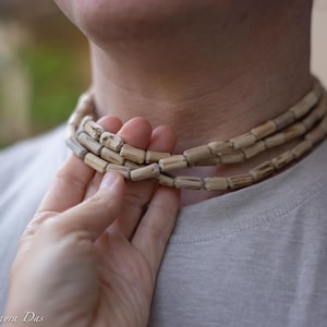 Pure Tulasi mala 3 round  -Handmade tulsi kanthimala Hare Krishna mala.