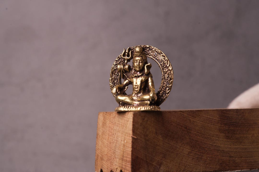 Small Shiv Mini Brass Shiva Statue – Small Lord Shiva Meditation Idol - Etsy