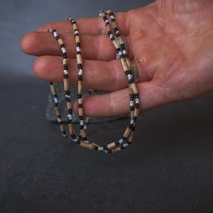Pure Tulasi mala 2-round small size -Handmade tulsi kanthimala Hare Krishna mala.