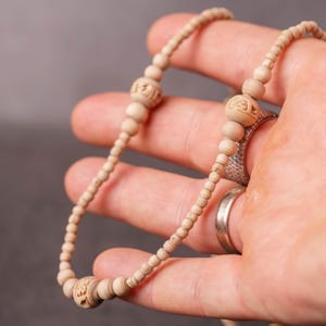 Pure Tulasi mala 1 round  -Handmade tulsi kanthimala Hare Krishna mala.