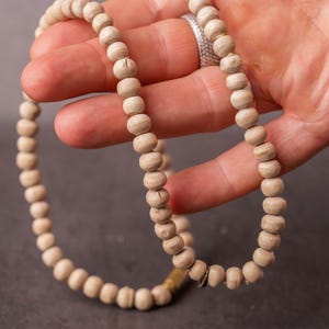 Pure Tulasi mala 1 round  -Handmade tulsi kanthimala Hare Krishna mala.