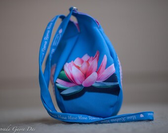 Lotus Japa Prayer Bag: Gabardine Cotton Maha Mantra Bag