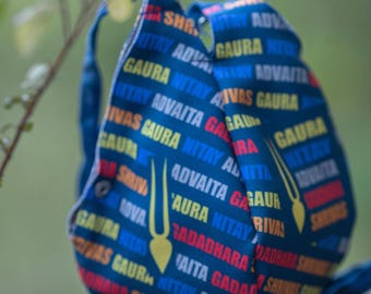 Hare Krishna Japa Bag: Cotton Prayer Beads, Durable Design