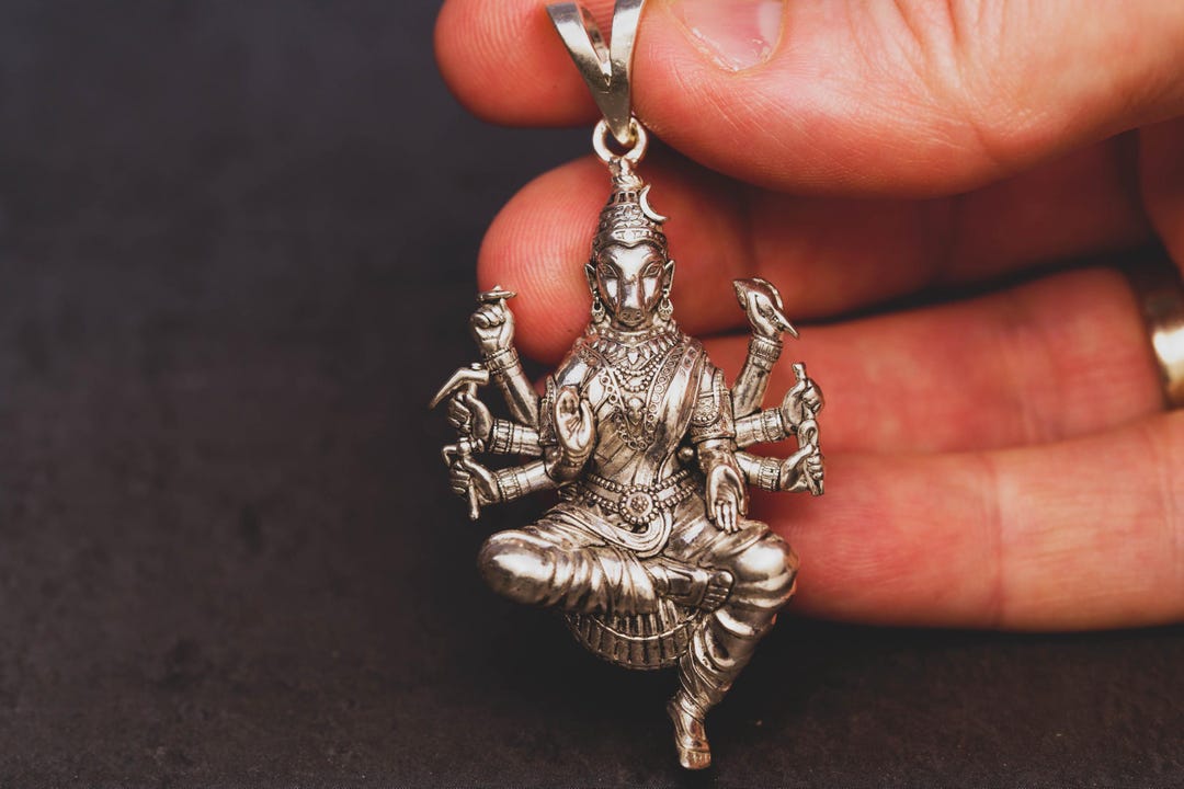 Varahdev 925 Sterling Silver Varahadev Pendant: Hare Krishna Indian God - Etsy