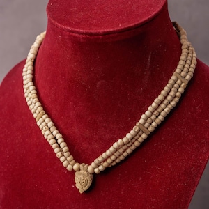 Pure Tulasi mala 3 round with Radhe Pendant  -Handmade Tulsi kanthimala Hare Krishna mala.